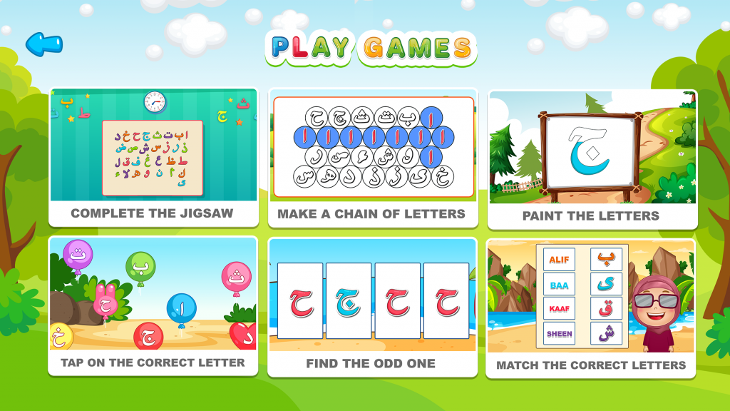 Best Arabic alphabet app and Islamic app for kids with games